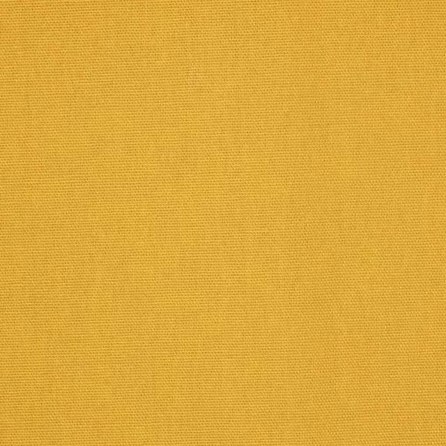 Homescapes Pure Cotton Plain Fabric, Yellow, Width: 150 cm