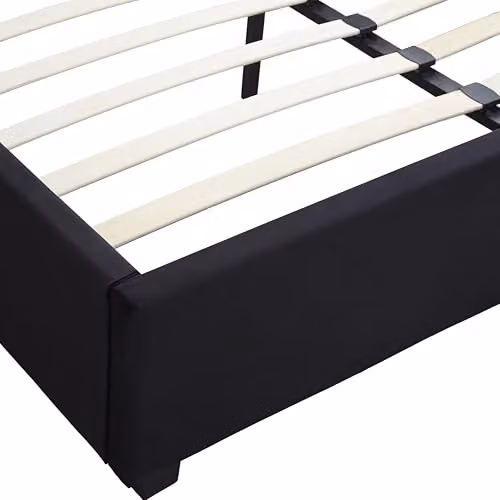 Seconique Madison King Size Upholstered Lift Up Bed in Black Velvet Fabric, W/D/H: 180 x 152.4 x 216 cm – 7