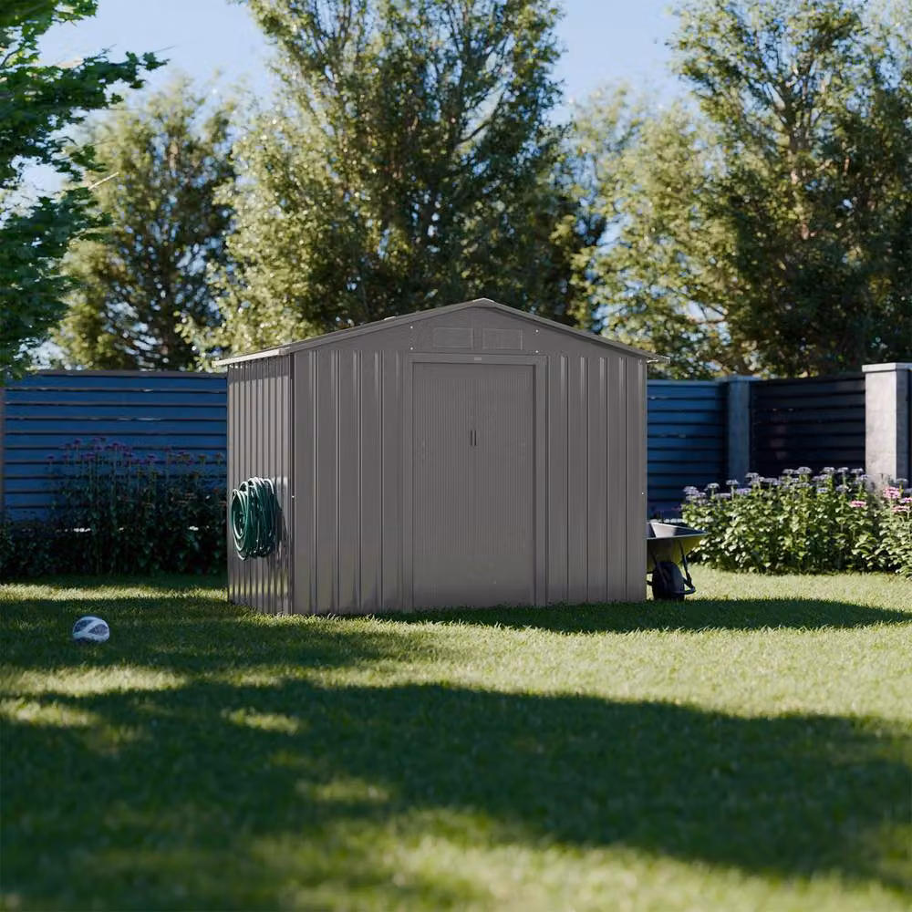 Sweekeek Garden Shelter in Taupe with Anchor Kit and Galvanised Steel Construction – 3
