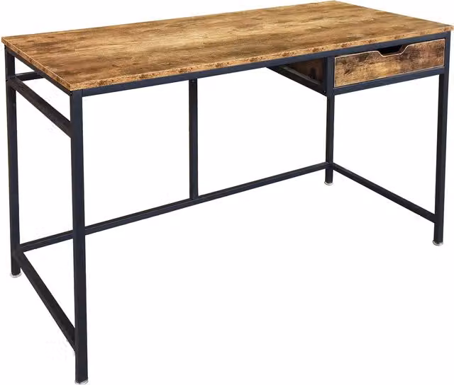 MDA Designs Modern Writing Desk in Black and Brown