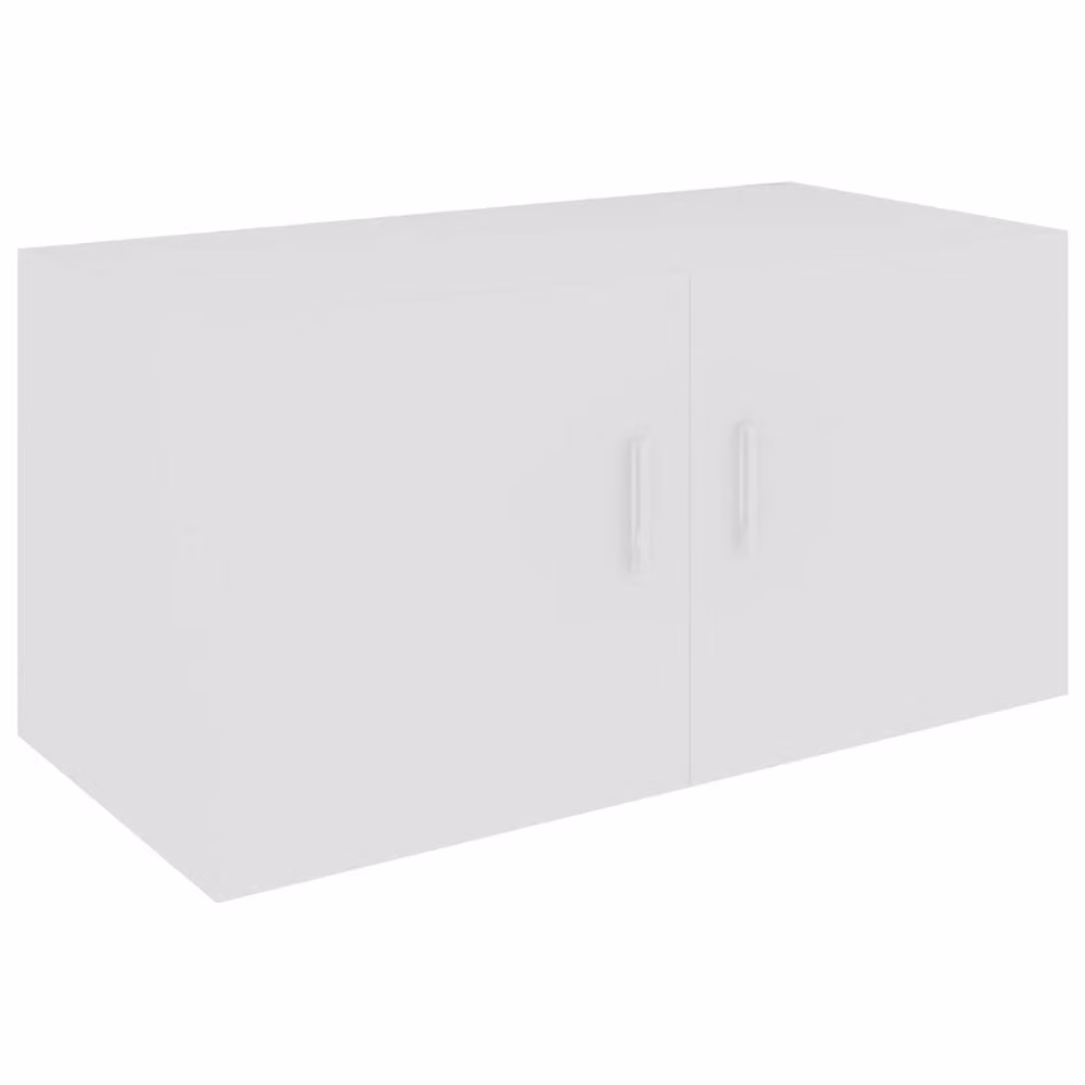 Berkfield Home Wall Mounted Cabinet in White, W/D/H: 80 x 39 x 40 cm – 2