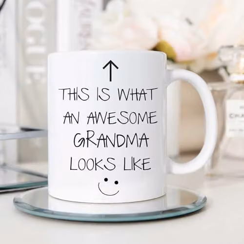 60 Second Makeover Limited This Is What An Awesome Grandma Looks Like V2 Mug in White – 1