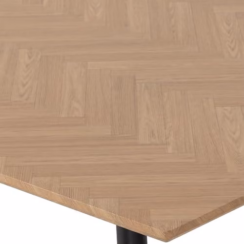 Seconique Hamilton 140cm Rectangular Dining Set with 4 Athens Chairs in Brown and Black – 6