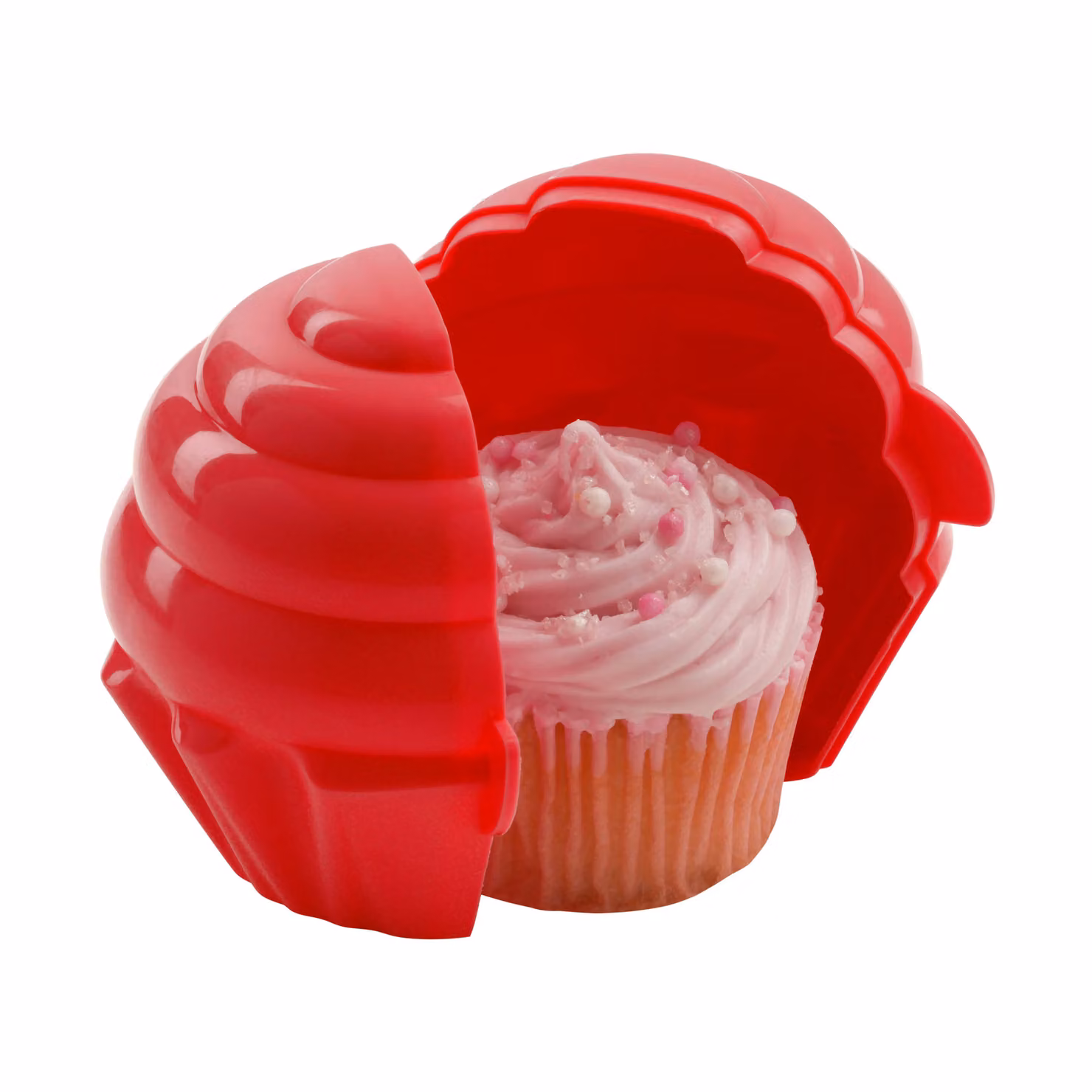 Orsina Red Plastic Cupcake Keeper with Snap Lid – 2