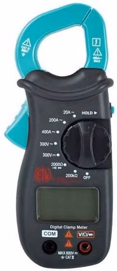 Faithfull Mini Clamp Meter in Black and Multicolour – 1