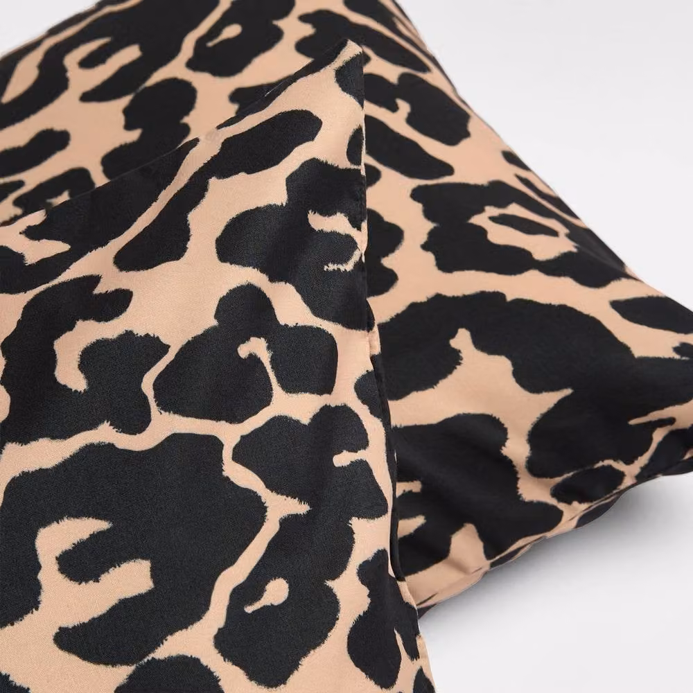 OHS Set of 2 Animal Print Outdoor Garden Cushion Covers, Multicolour, W/D/H: 45 x 45 x 45 cm – 4