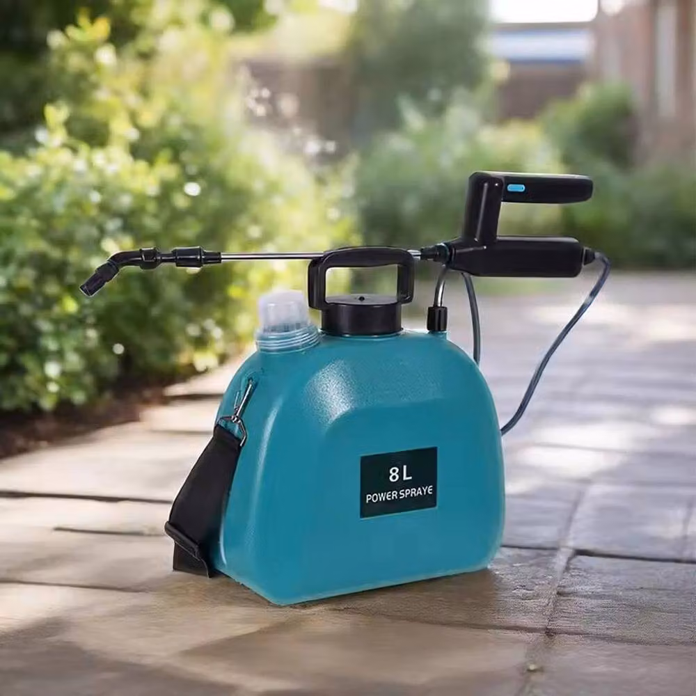 EONLION Rechargeable Garden Electric Sprayer, 8 l, Green in Turquoise – 5