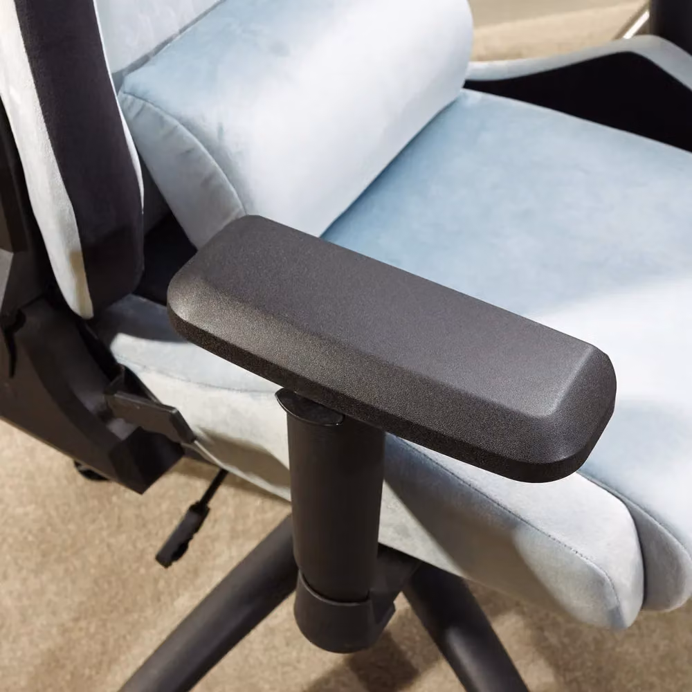 X Rocker Messina Silver Fabric Gaming Chair with Headrest and Armrests – 2