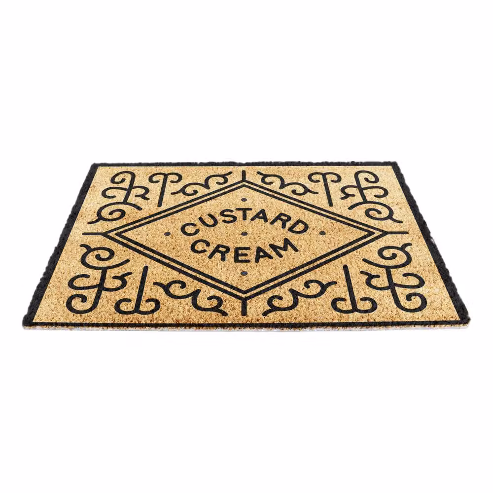 Artsy Mats Custard Cream Coir Doormat in Brown, W/D: 90 x 60 cm – 5