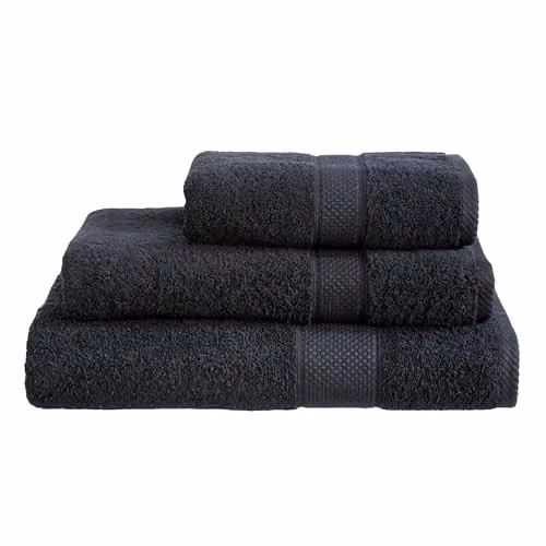 Linens Limited Black Turkish Cotton Hand Towel – 1