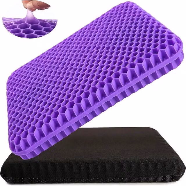 Havendro Orthopaedic Ergonomic Gel Seat Cushion with Removable Cover in Purple