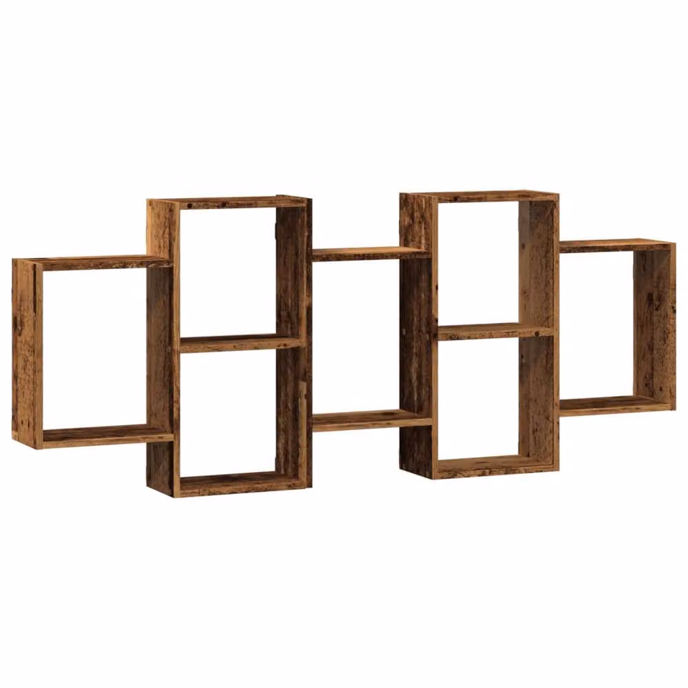 Berkfield Home Old Wood Wall Shelf in Brown, W/D/H: 159 x 18 x 65 cm – 3