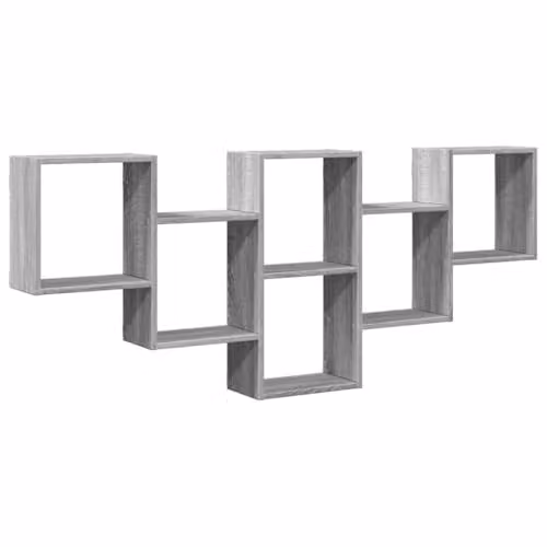 vidaXL Wall Shelf in Grey, W/D/H: 159 x 18 x 66 cm