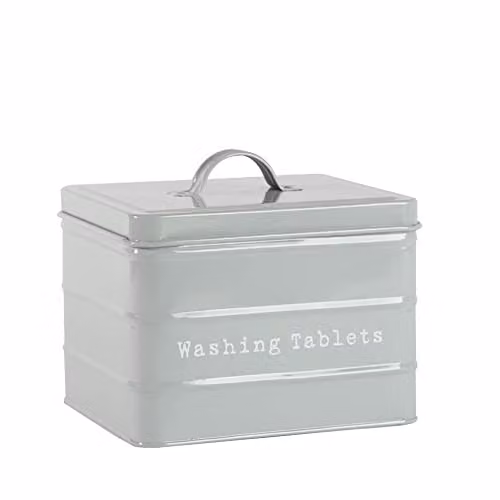 Harbour Housewares Washing Tablet Storage Container in Grey – 1