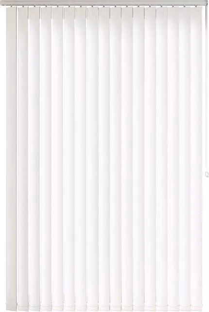 Terrys Jugo Blackout Made to Measure Vertical Blind in White Plain Polyester