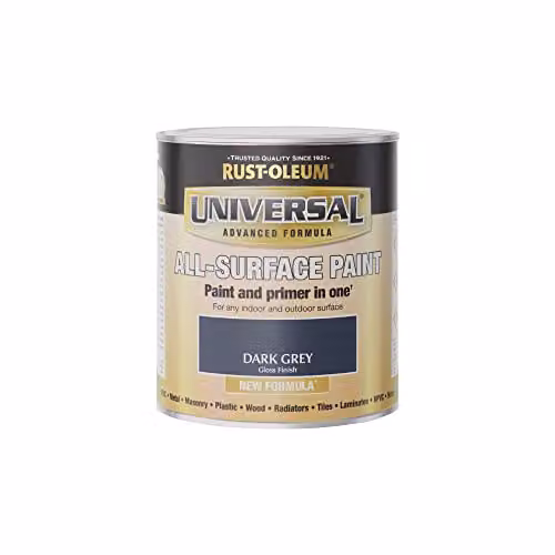 Rust-Oleum Universal Paint and Primer Gloss Dark Grey 750ml – 3