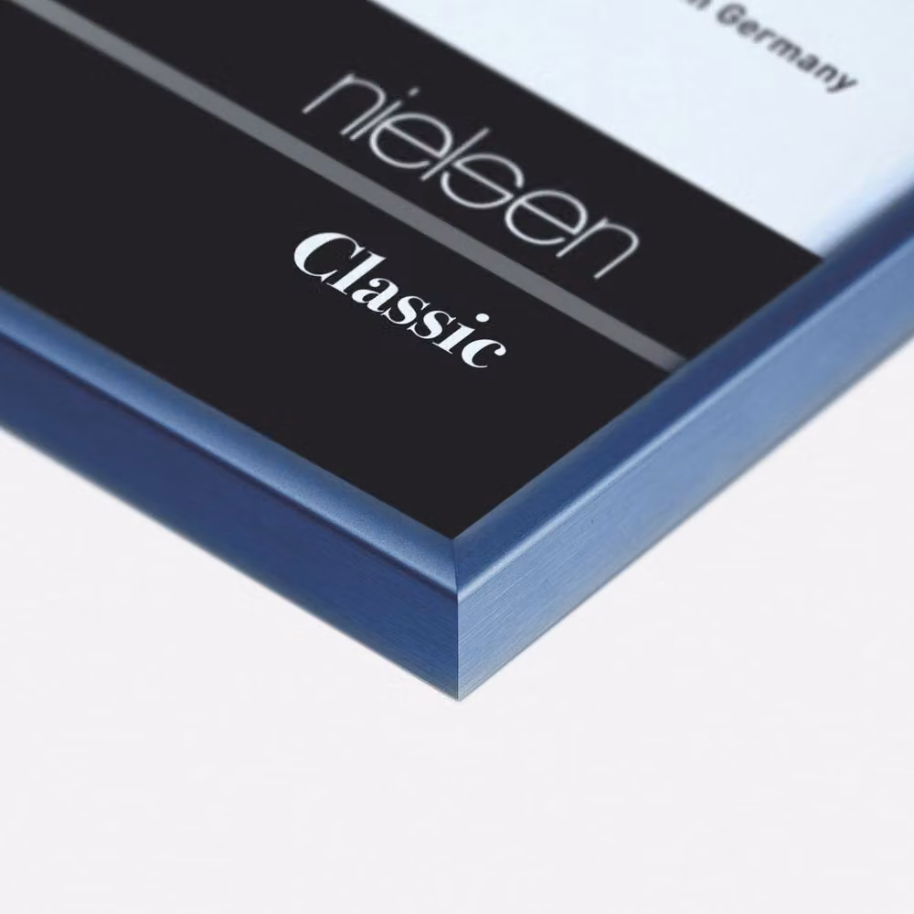 Nielsen Design Classic Aluminium Picture Frame with Glass Front, Blue, W: 40 cm, H: 50 cm – 2