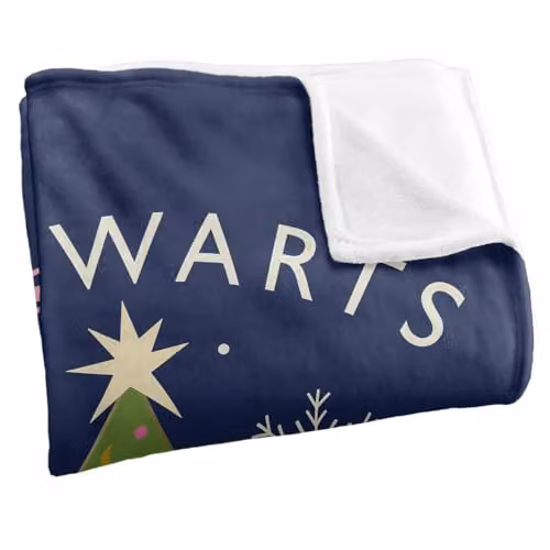 LOGOVISION Harry Potter Hogwarts Christmas Tree Super Soft Fleece Throw Blanket, Multicolour – 2