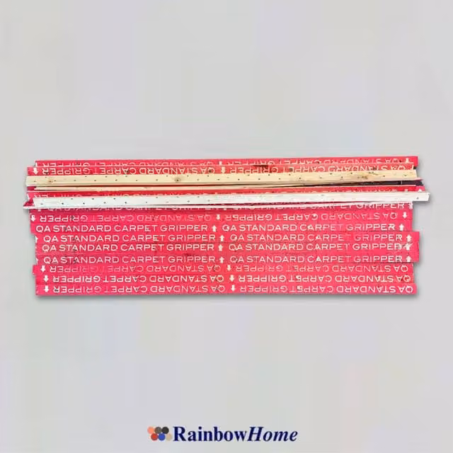 RainbowHome Dual Purpose Gripper Rods with Short Pin, Light Red, Pack of 30