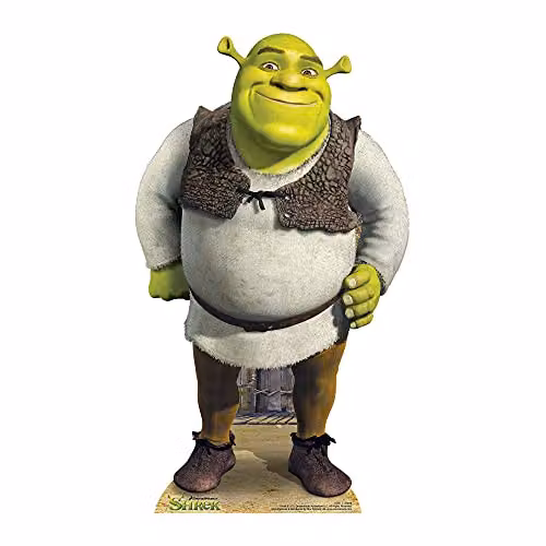 Star Cutouts SC917 Shrek Small Cardboard Cutout, Multicolour Party Decoration – 1