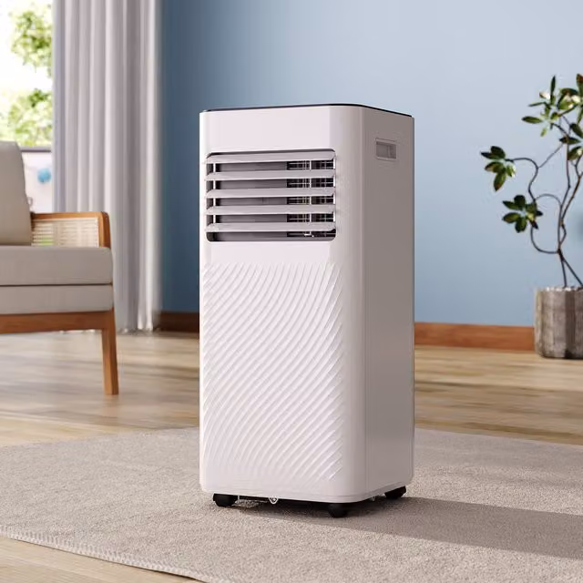 Livingandhome 3-in-1 Portable Monobloc Air Conditioner, Fan and Dehumidifier with LED Touch Control, White