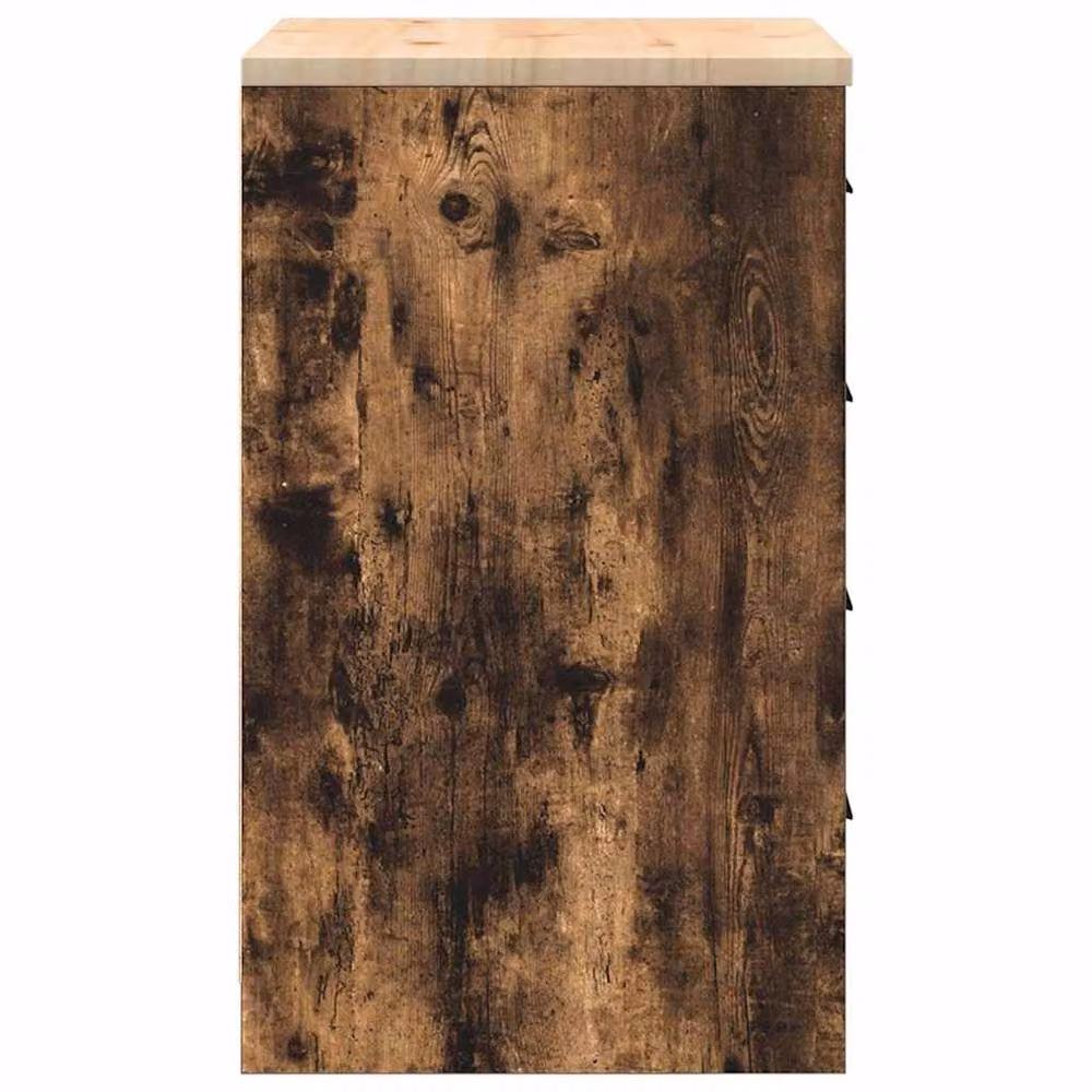Berkfield Home Garage Storage Cabinet in Smoked Oak Brown, W/D/H: 60 x 51 x 85 cm – 5