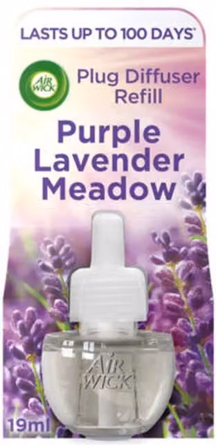 Air Wick Essential Oils Plug In Refill Air Freshener Purple Lavender Meadow, 15 ml – 1