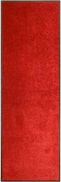 Berkfield Home Washable Non-Slip Red Doormat, W: 60 cm, L: 180 cm – 1