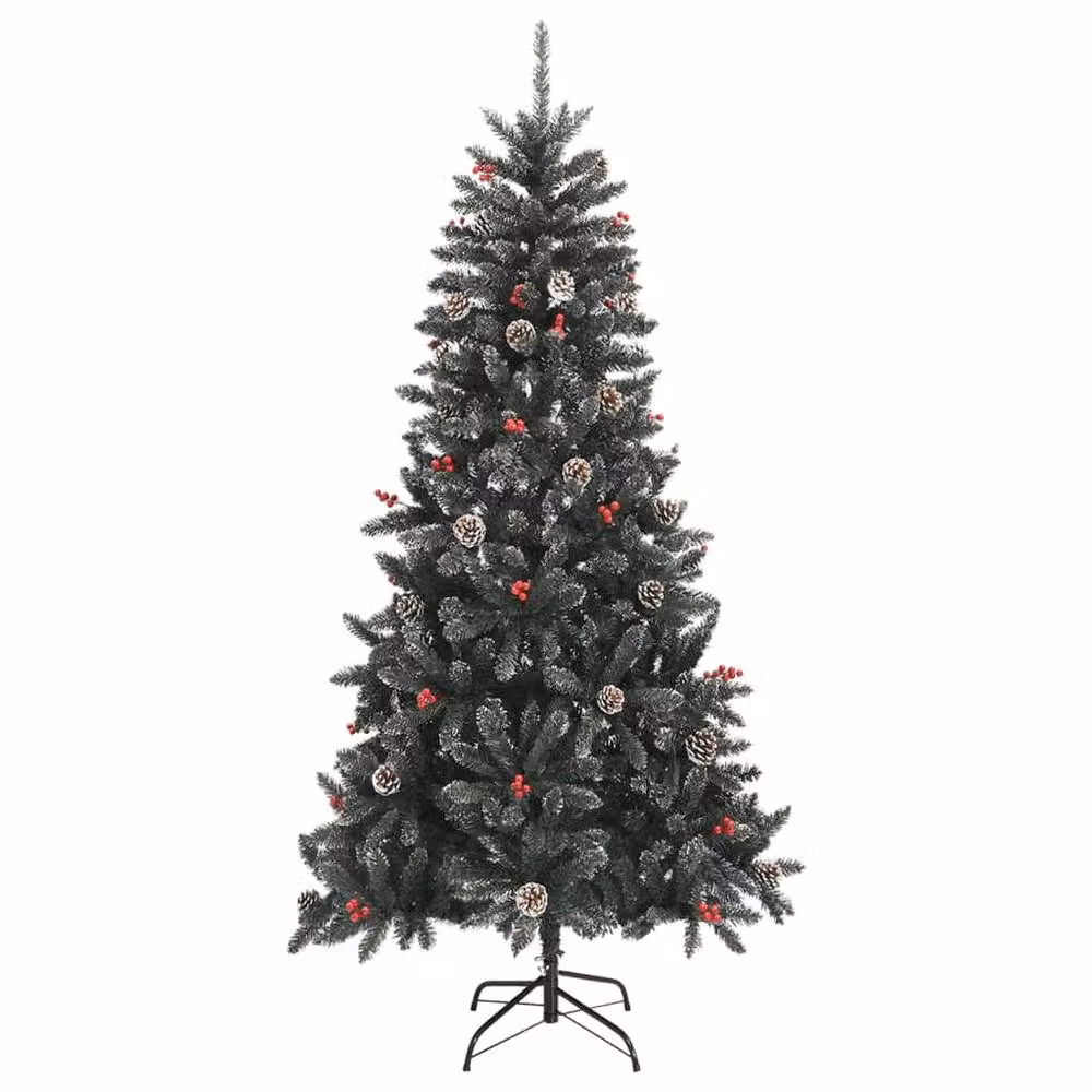 Berkfield Home Beautiful Artificial Christmas Tree in Green with Stand, Height: 210 cm – 3