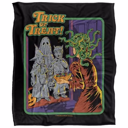 Steven Rhodes Trick Or Treat Multicolour Silky Touch Super Soft Fleece Throw Blanket W/D/H: 152 x 127 cm – 5