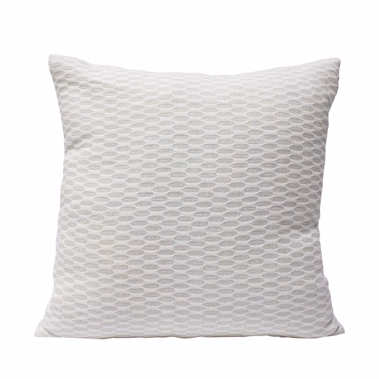 Dome Deco LOTUS Square Cushion, White, 45 x 45 cm