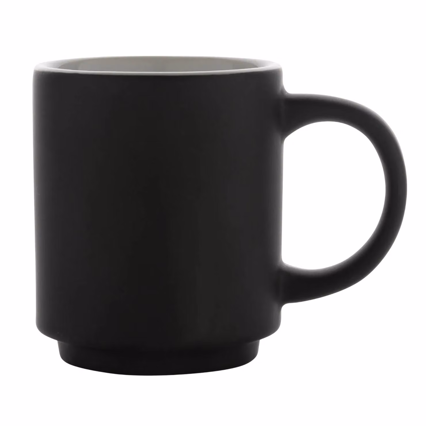 XD Design Stackable Ceramic Mug, Black, 180ml – 3