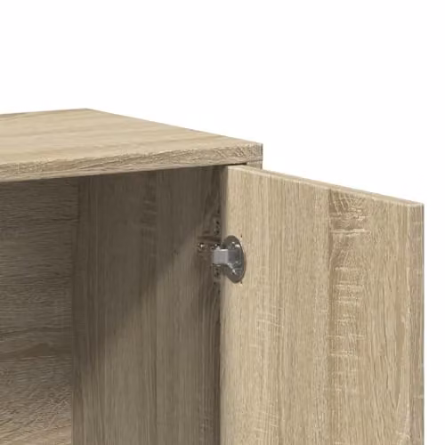 vidaXL Modern Sideboard in Sonoma Oak, Brown and Beige, W: 60 cm, D: 31 cm, H: 70 cm – 3