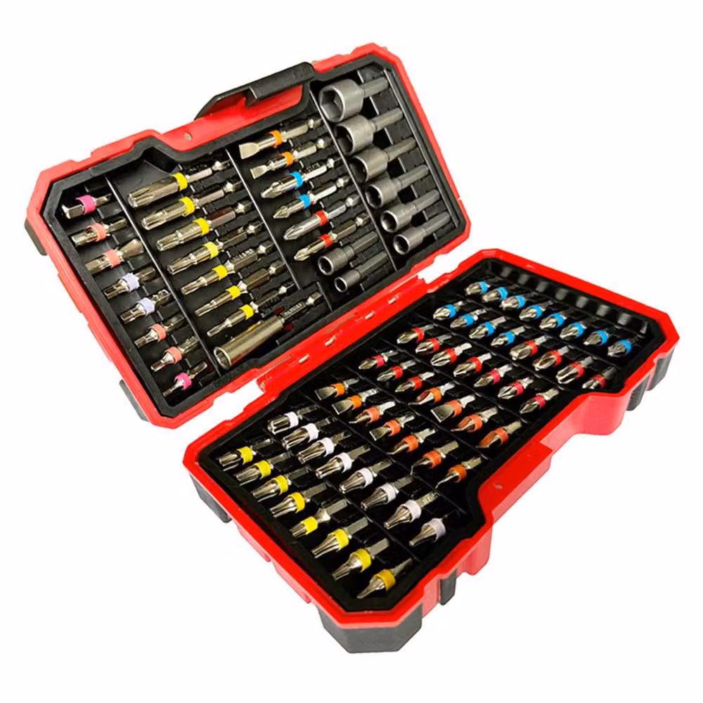 Ventryn 83-in-1 Magnetic Steel Screwdriver Bit Set with Torx, Hex and Phillips Bits in Multicolour – 3