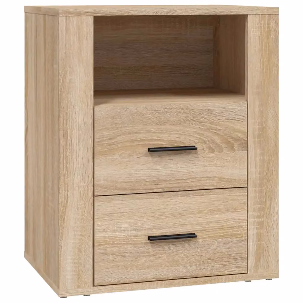 Berkfield Home Sonoma Oak Bedside Cabinet in Brown, W/D/H: 50 x 36 x 60 cm – 2