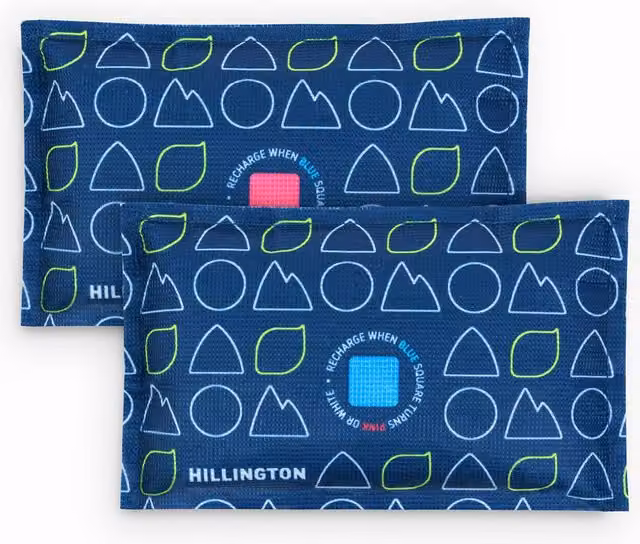 Hillington Reusable Car Dehumidifier Bags, 2-Pack Blue Moisture Absorbers – 1