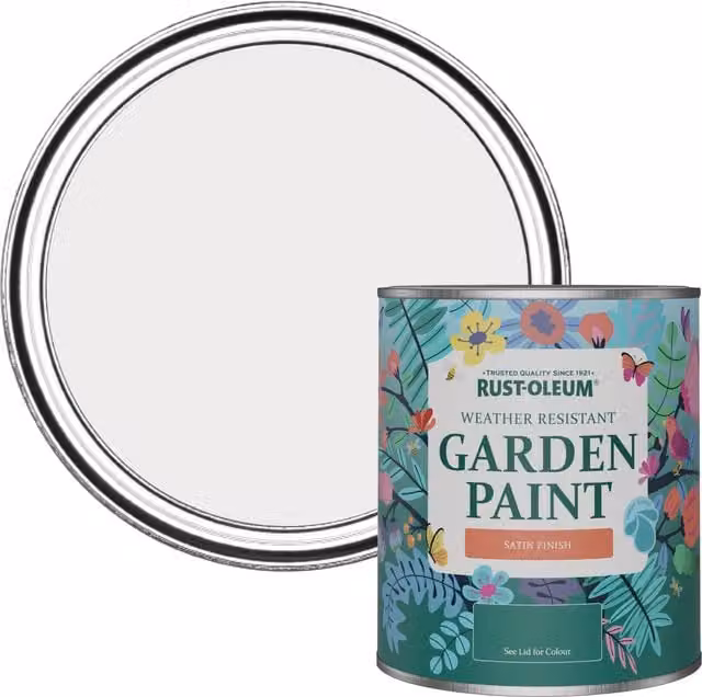 Rust-Oleum Fleur Garden Paint in Purple Satin Finish, 750ml