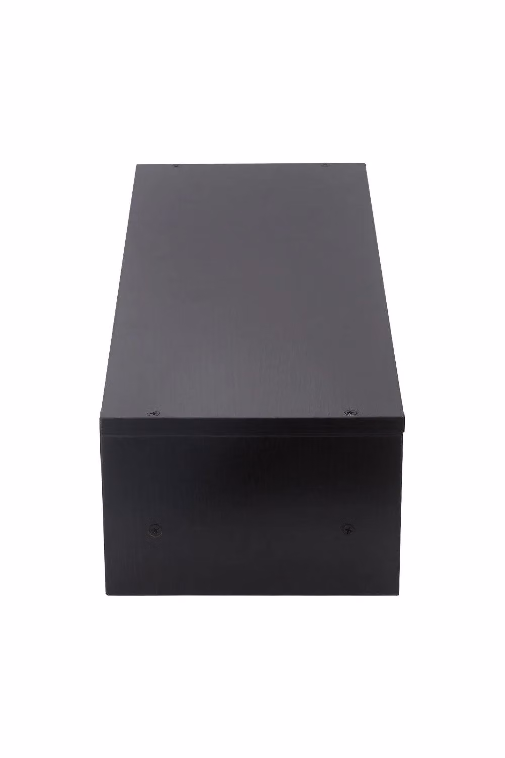 H&O Direct Matt Black MDF Monitor Stand Riser with Shelf – 3