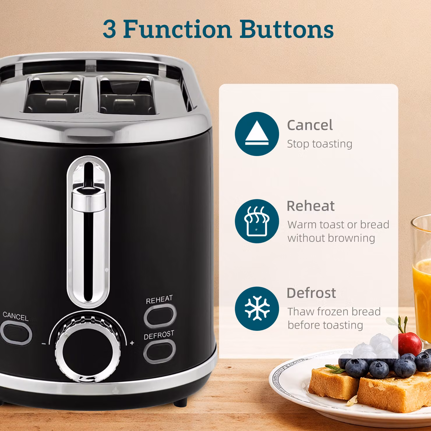 HOMCOM Polished Retro Kettle and Toaster Set in Black with PID Control and Keep Warm Function – 4