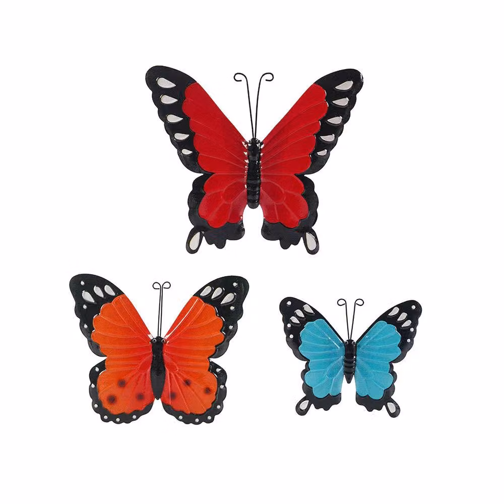 Voltico 3-Piece Multicolour Metal Butterfly Wall Art Decor – 2
