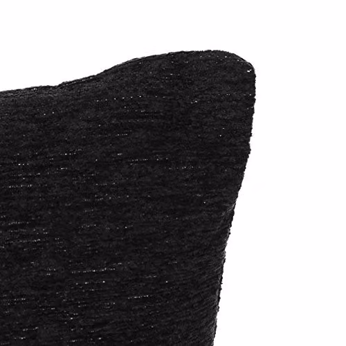 Orsina Chill Words Black Chenille Square Cushion W/D/H: 45 x 45 x 14 cm – 4