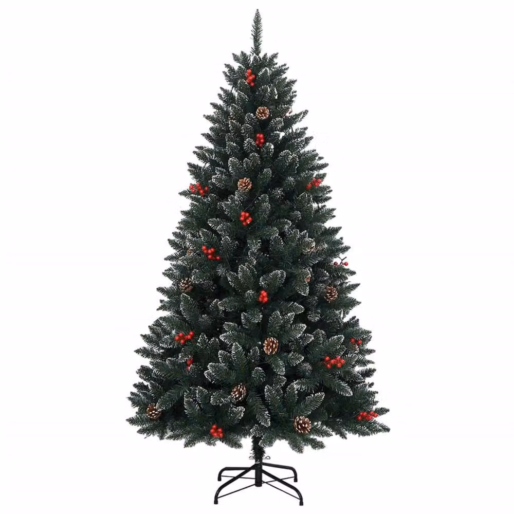 Berkfield Home Artificial Green Christmas Tree with 300 LEDs, Height: 180 cm – 3