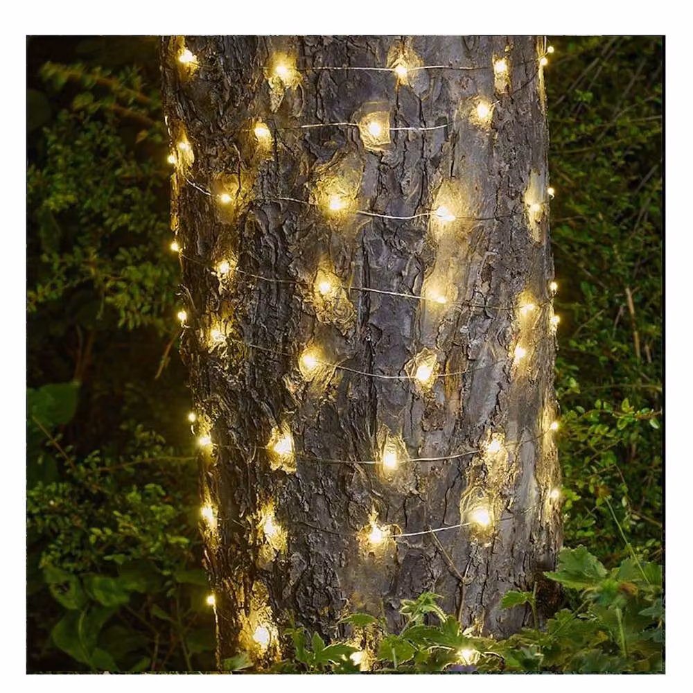 Smart Garden Products Ultra Solar Powered Firefly String Lights with 100 Warm White LEDs – 2