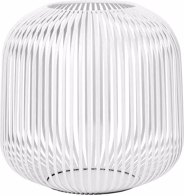 Blomus Lito Lantern Candle Holder Medium, White, W/D/H: 27.0 x 27.0 x 27.0 cm