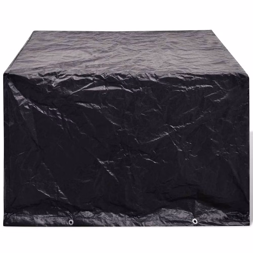 Berkfield Home Durable Water Repellent Garden Furniture Cover in Black, W/D/H: 135 x 135 x 90 cm – 2
