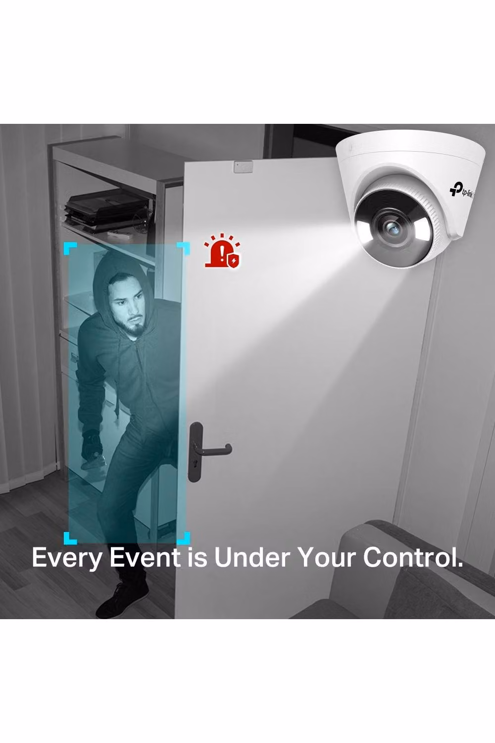 TP-Link 4MP Full-Colour Wi-Fi Turret Network Camera, White – 3