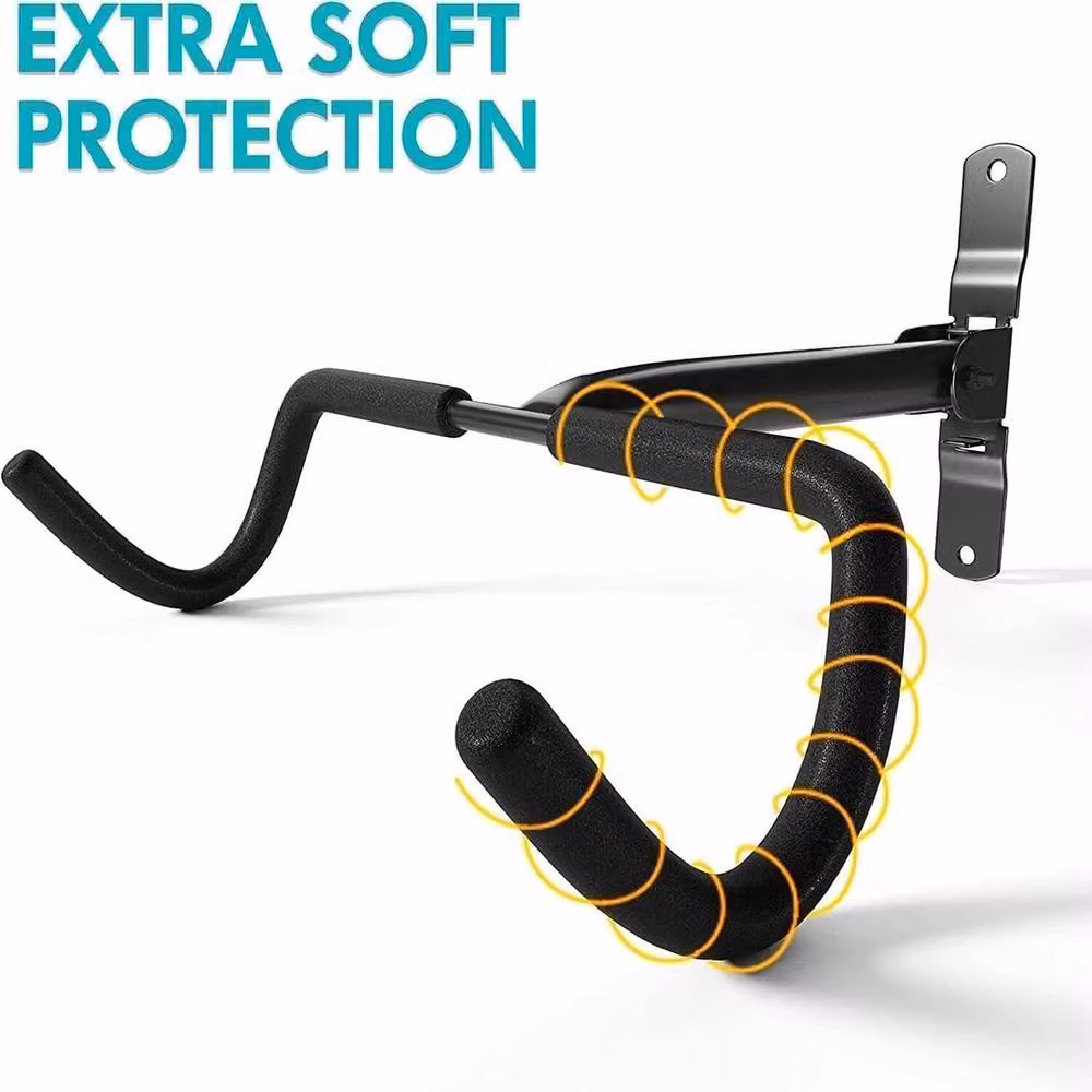 VOGREX Black Wall Mounted Bicycle Storage Rack and Hanger Holder – 4