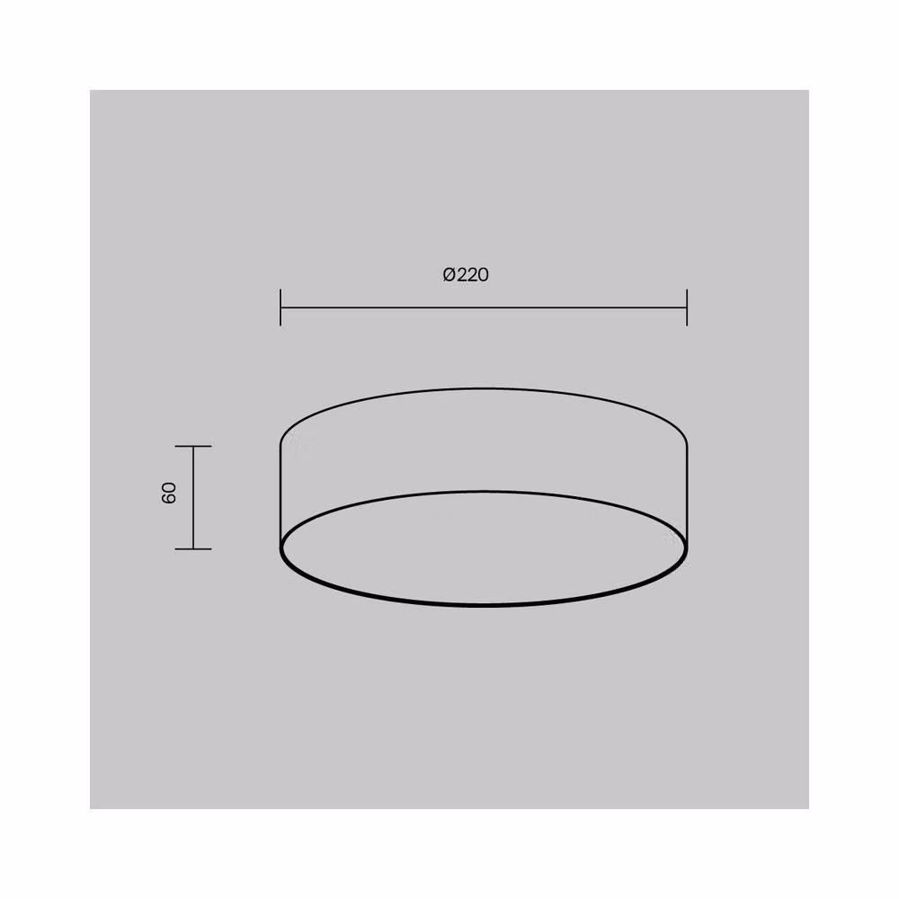 Netlighting Zon Surface Mounted Round LED Downlight, Black, 3000K Warm White, 1240lm – 2