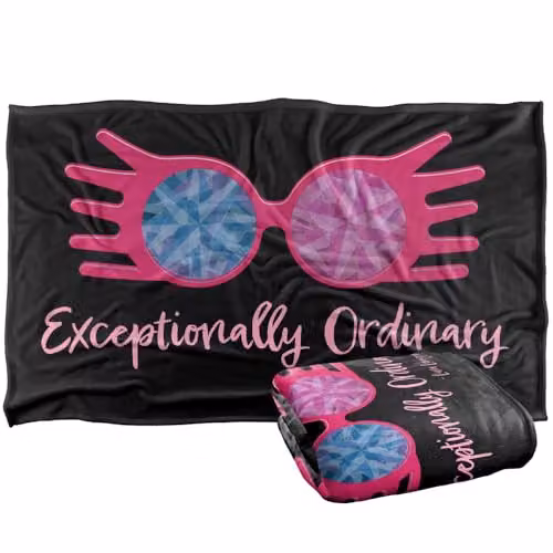LOGOVISION Harry Potter Luna Lovegood Quote Super Soft Fleece Throw Blanket, Multicolour