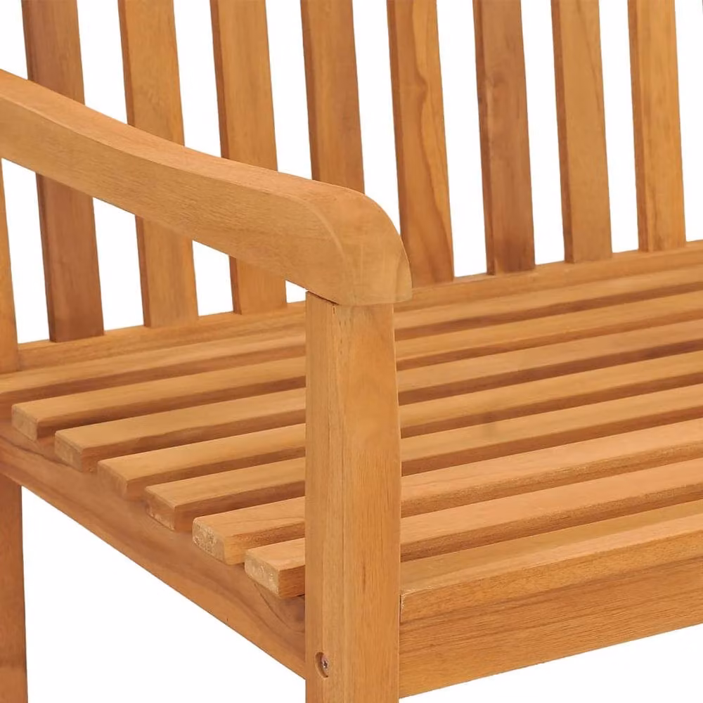 Berkfield Home Garden Bench in Brown Solid Teak Wood, Width: 180 cm – 2
